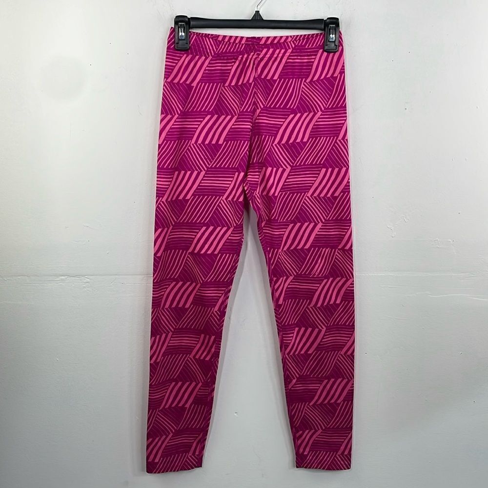 Lands’ End Pull on Long Leggings Bright Pink size L